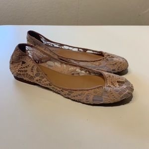Rose gold flats